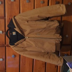 Carharrt Quilted Flannel-Lined Duck Active Jacket For Men